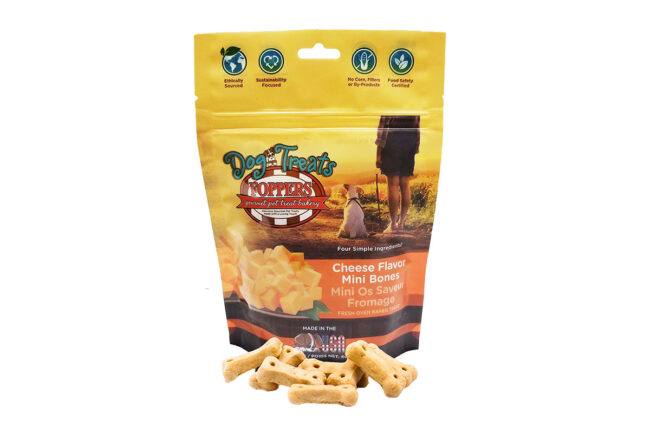 Foppers' new Cheese Mini Bones dog treats