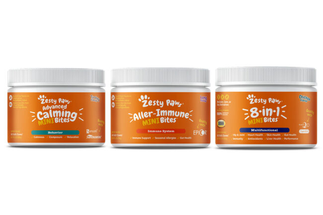 Zesty Paws Mini Bites functional supplements for smaller breeds