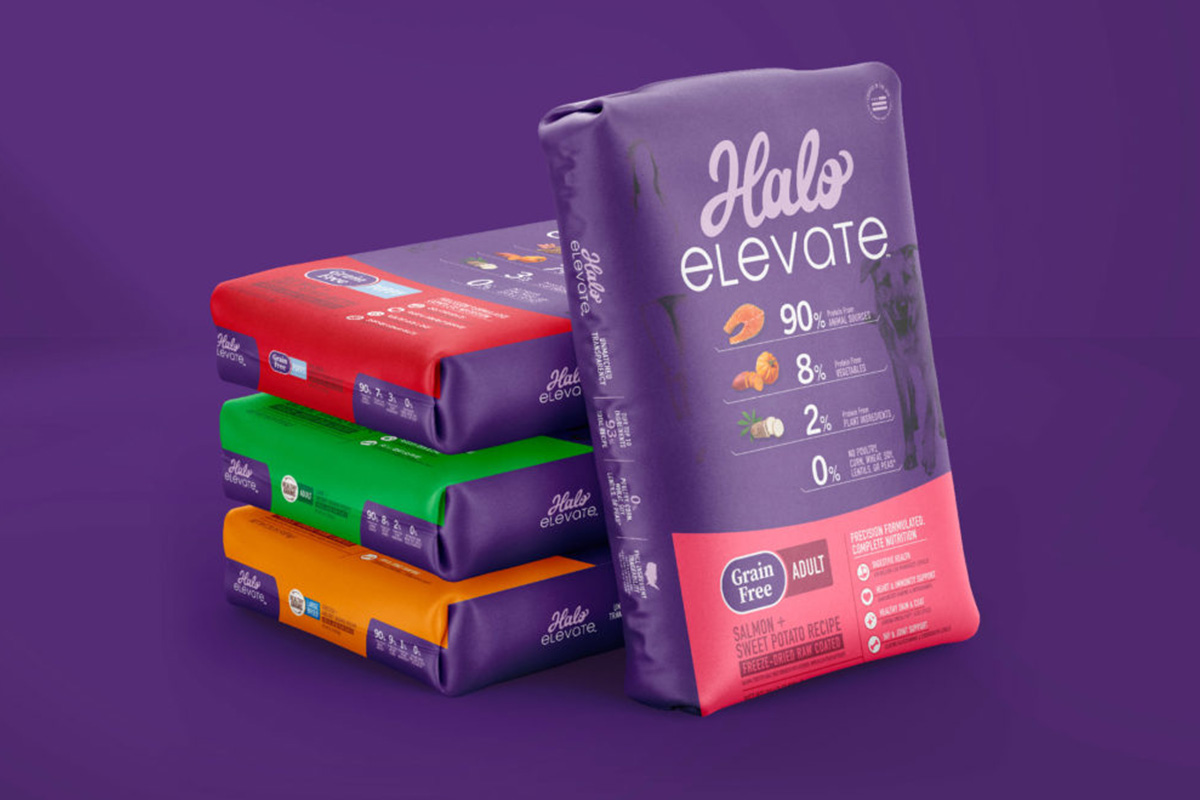 Halo Elevate recognized for packaging design Pet Food Processing