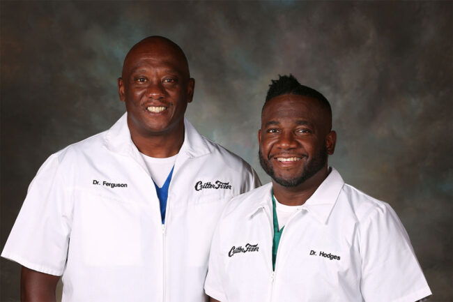 Terrence Ferguson, DVM, and Vernard Hodges, DVM