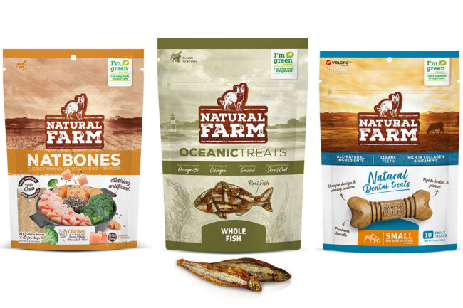 Natural Farm's new Natbones Treats, Dental Treats and Oceanic Chews for dogs