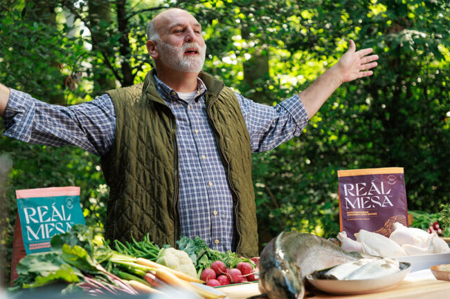 Chef José Andrés, co-founder of the new pet food brand​ REÁL MESA