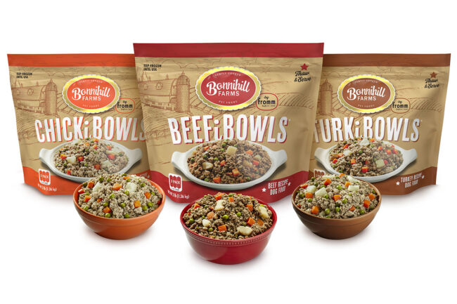 Fromm Family Foods' new fresh/frozen dog food line Bonnihill Farms