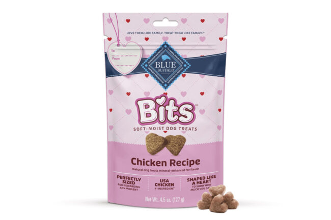 Blue Buffalo BLUE Bits dog treats for Valentine's Day