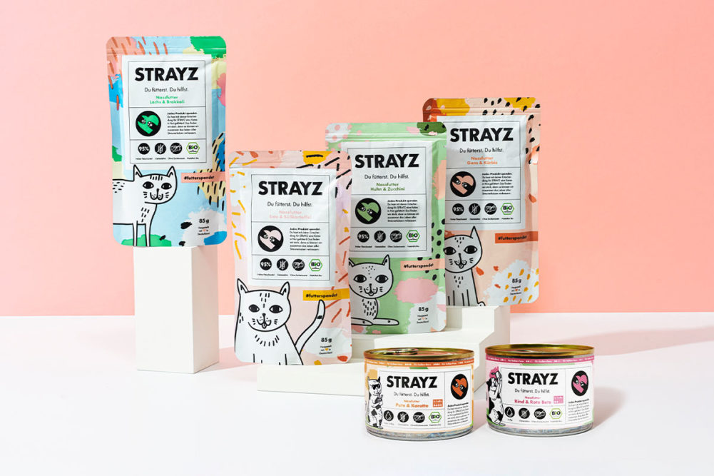 STRAYZ Petfood aims to support stray animals by providing pet owners with premium, organic nutrition