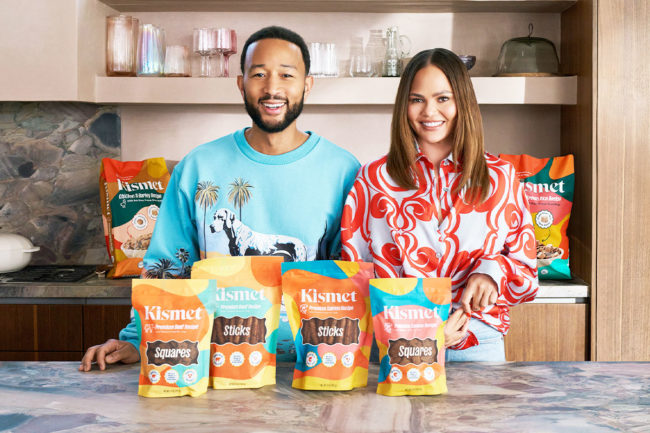 Chrissy Teigen and John Legend's new pet food brand Kismet