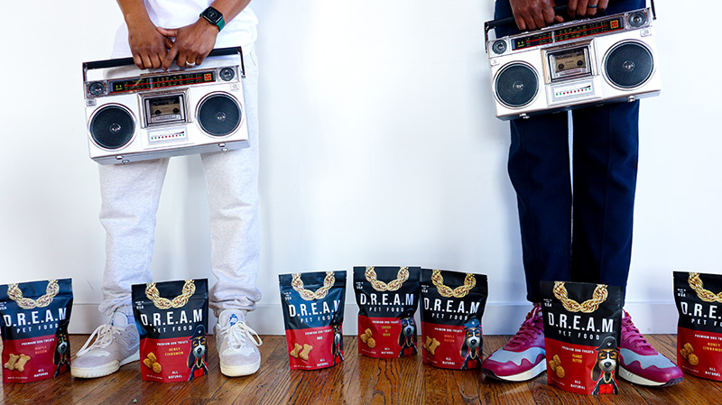 D.R.E.A.M. Pet Food is where “hip-hop and pet treats collide.”