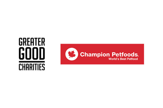 Champion Petfoods donates millions of pet meals to Greater Good Charities
