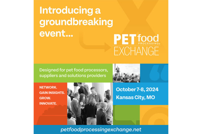 Pet Food Processing invites industry to Pet Food Processing Exchange