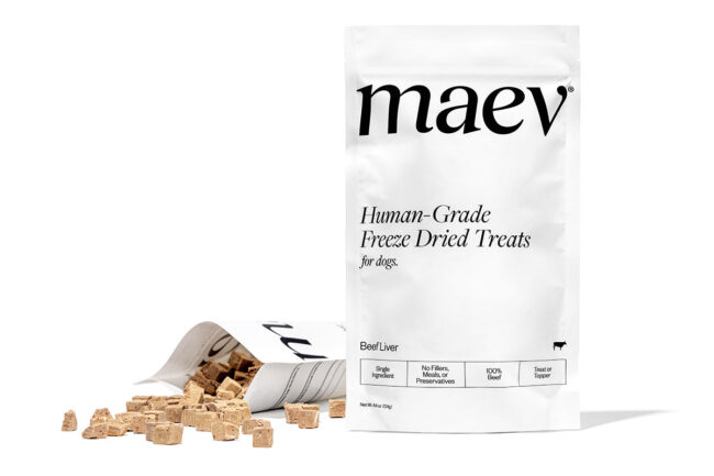 Maev's new Human-Grade Freeze-Dried Treats for dogs