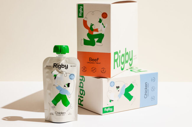 Rigby's new organic, lickable dog treats