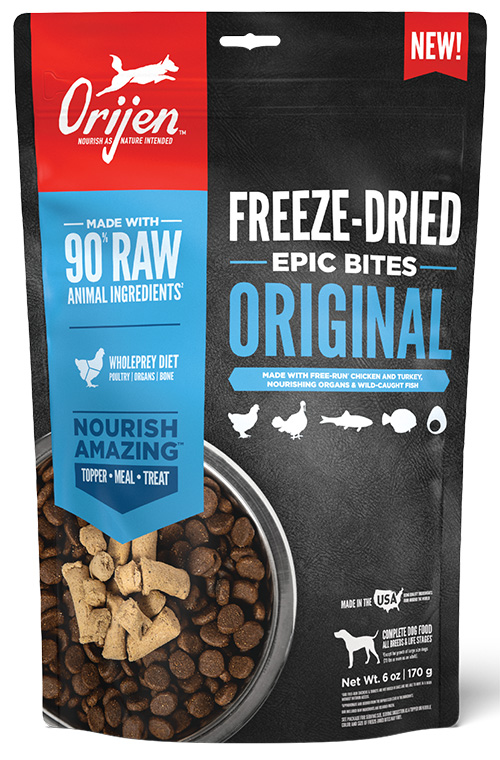 ORIJEN's freeze-dried Epic Bites