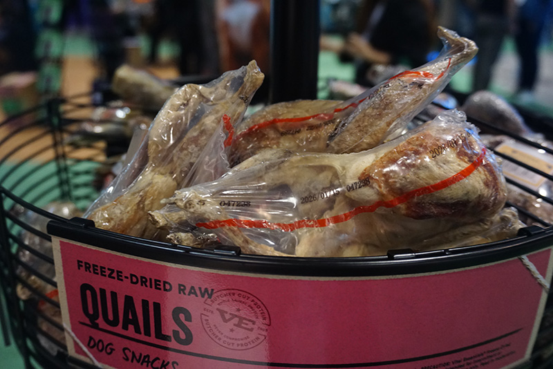 Vital Essentials' freeze-dried raw quail snack