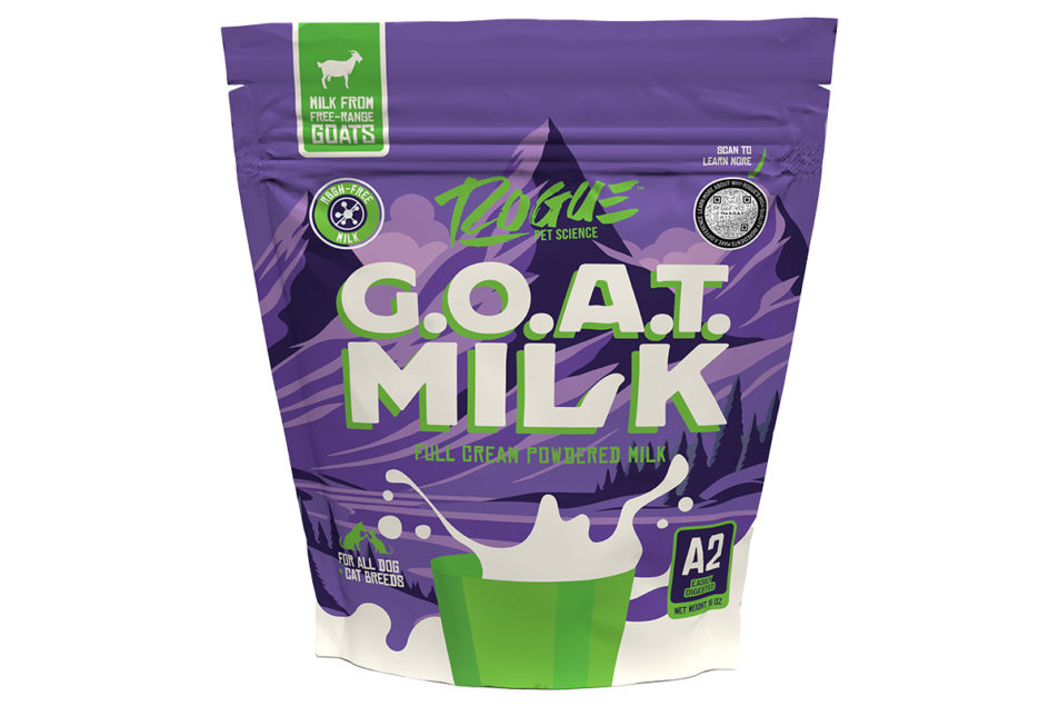 Rogue Pet Science offers goat milk supplement