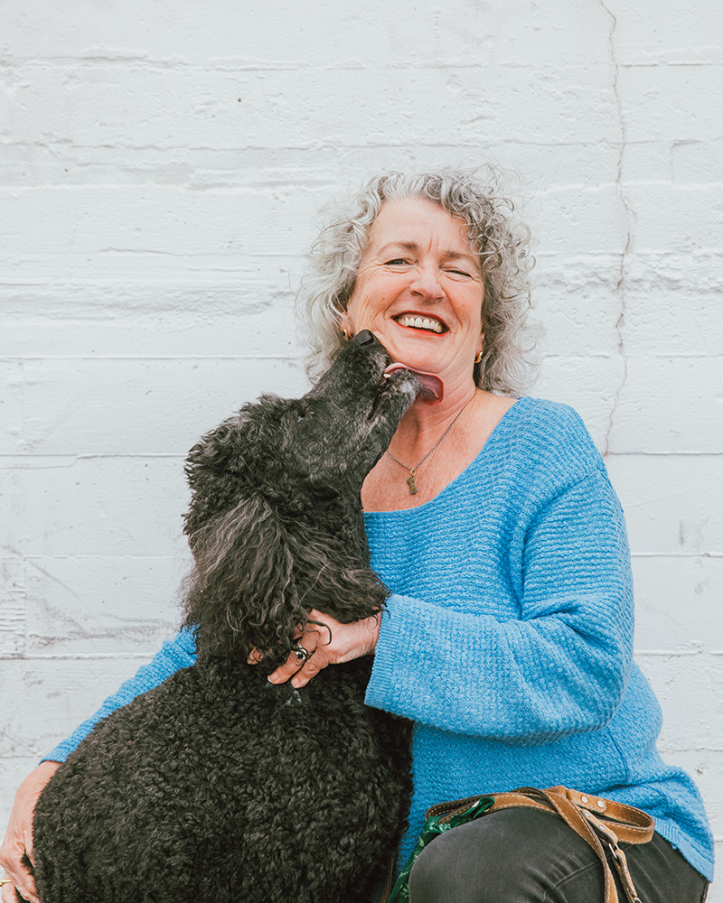 Katie McCarron with her pup Winnie