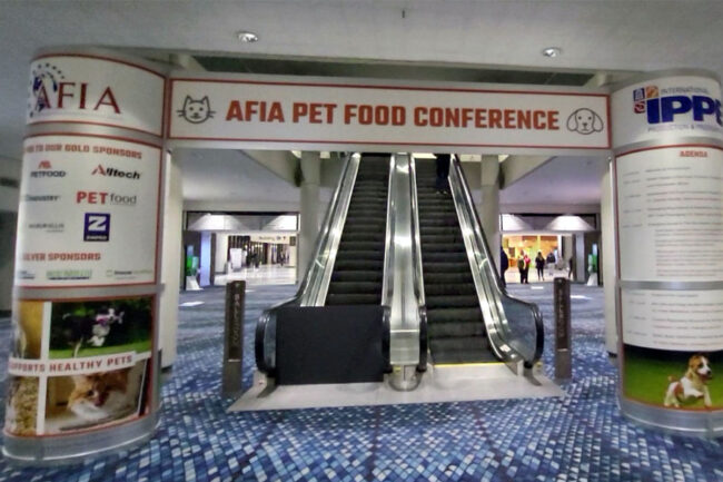 Entrance into the AFIA's Pet Food Conference