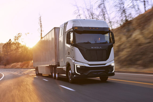 Nikola's hydrogen fuel cell electric semi-truck