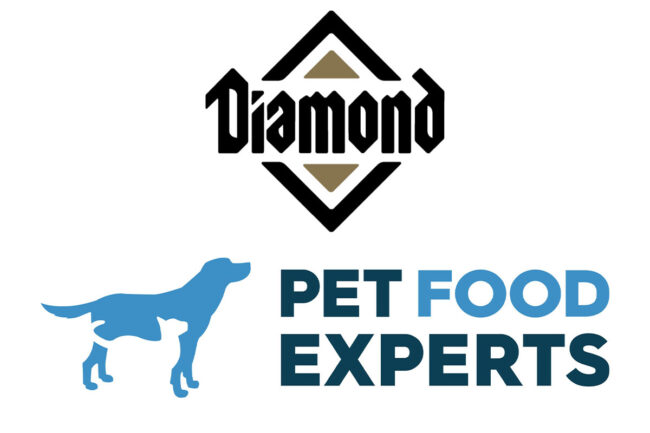 Diamond Pet Foods' and Pet Food Experts' logos