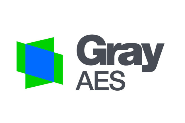 Gray AES' logo