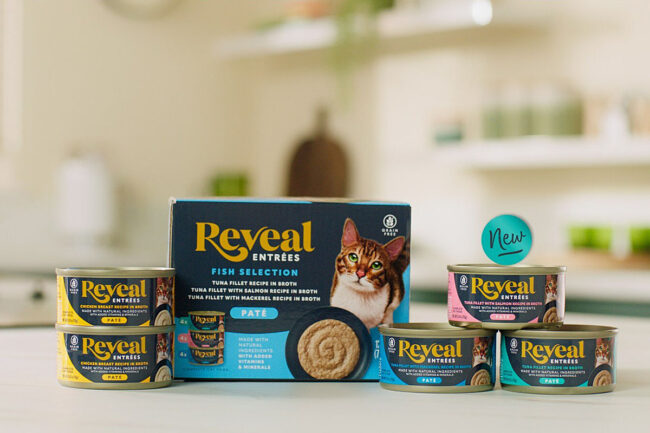 Reveal Pet Food's new wet cat food pates