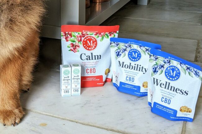 Martha Stewart launches CBD dog supplement line