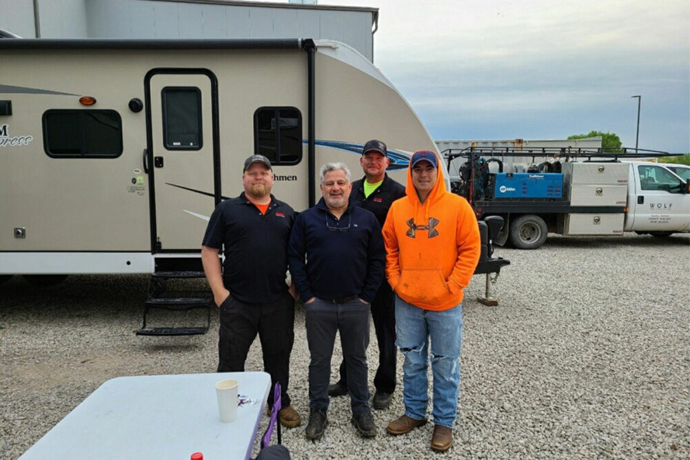 Allpax's installation crews camped in a pet food copacker’s parking lot while they upgraded the plant’s automated retort room