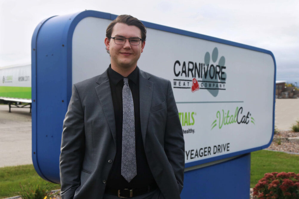 Alexander Umland, distribution sales coordinator for Carnivore Meat Company.