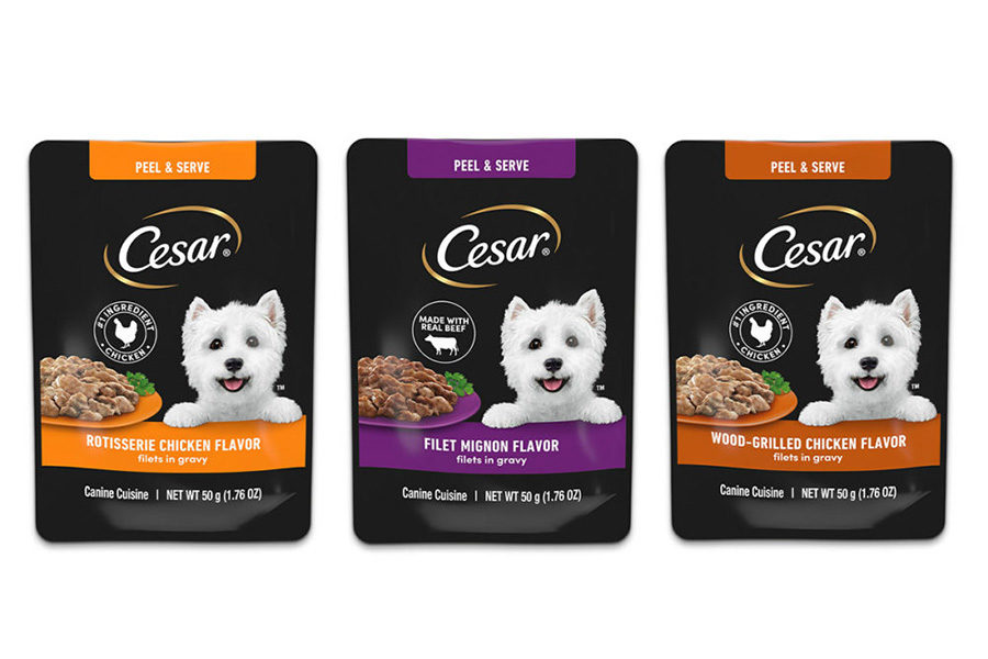 CESAR Filets in Gravy Wet Dog Food Mini-Pouch